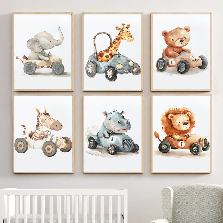 Heavy Equipment Background - Suluboya Fil Zürafa Aslan Zebra Ayı