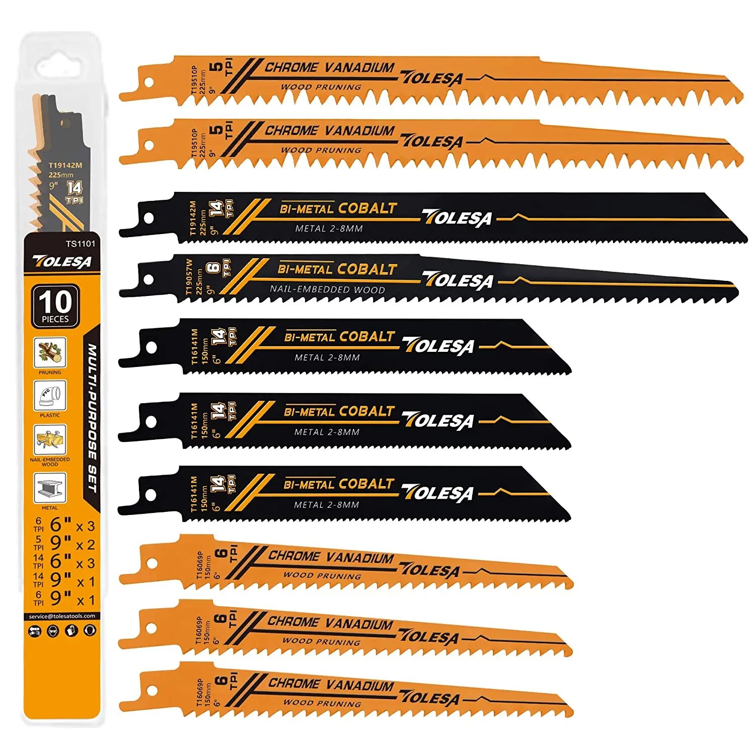 Brick Cutting Saw - TOLESA 10 adet pistonlu bi-metal testere