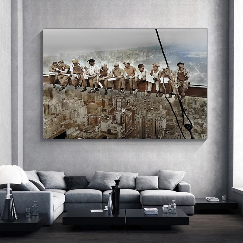 1932 Öğle Yemeği Gökdeleninde  - Heavy Equipment Background incelemesi ve fiyatı