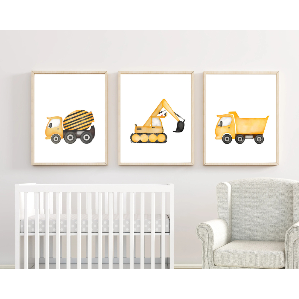3 adet Minimalist Karikatür İn - Heavy Equipment Background incelemesi ve fiyatı